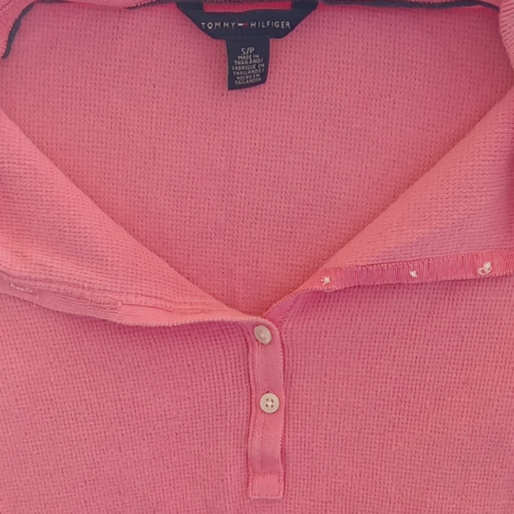 Tommy Hilfiger Pink Button-Up Top